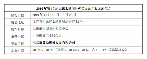2019第15屆無錫太湖國際彈簧及加工設備展覽會(2)